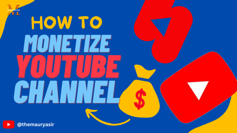 Monetize YouTube Channel