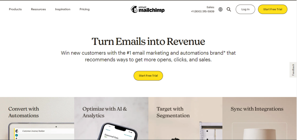 Email marketing tools: Mailchimp