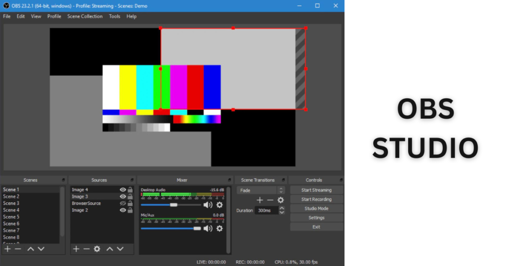 Screen Recording Software: obs studio