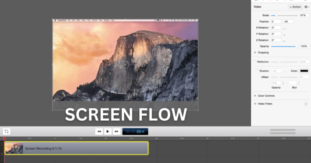 Screen Recording Software: screen Flow