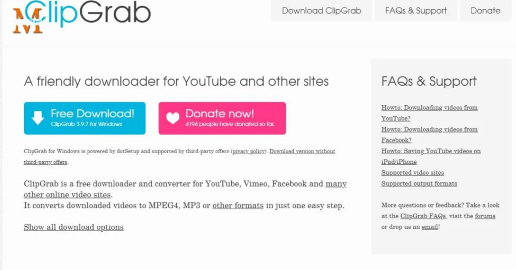 ClipGrab YouTube MP3 Converter