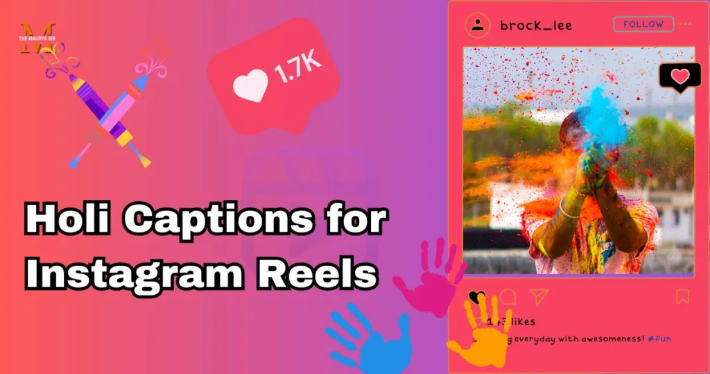 Holi Captions for Instagram Reels