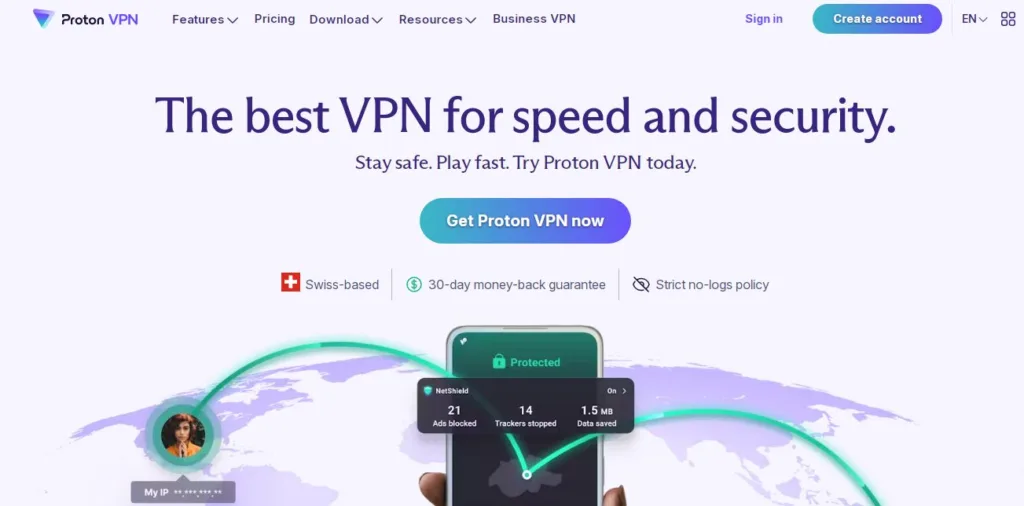 Free VPN for iPhone : Proton VPN