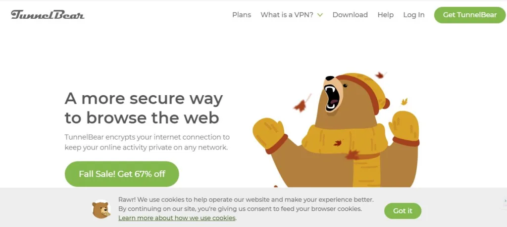 Free VPN for iPhone : Tunnel Bear