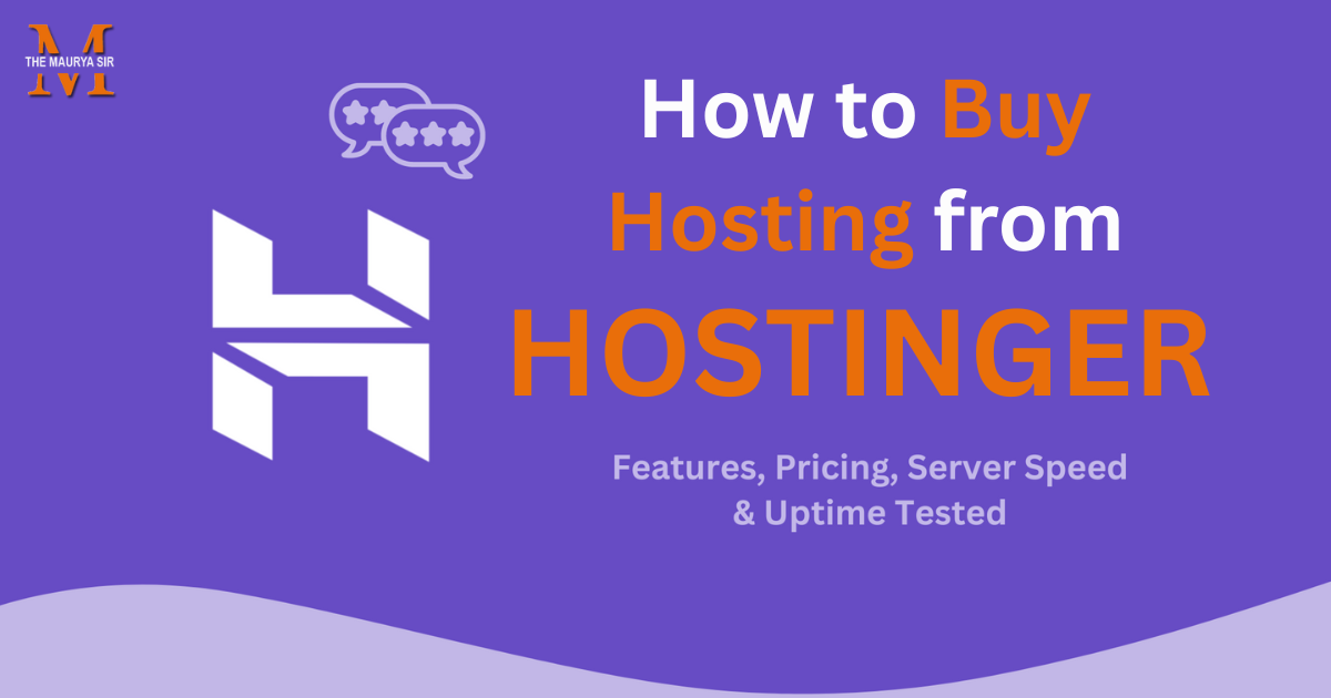 How to buy hosting from hostinger
