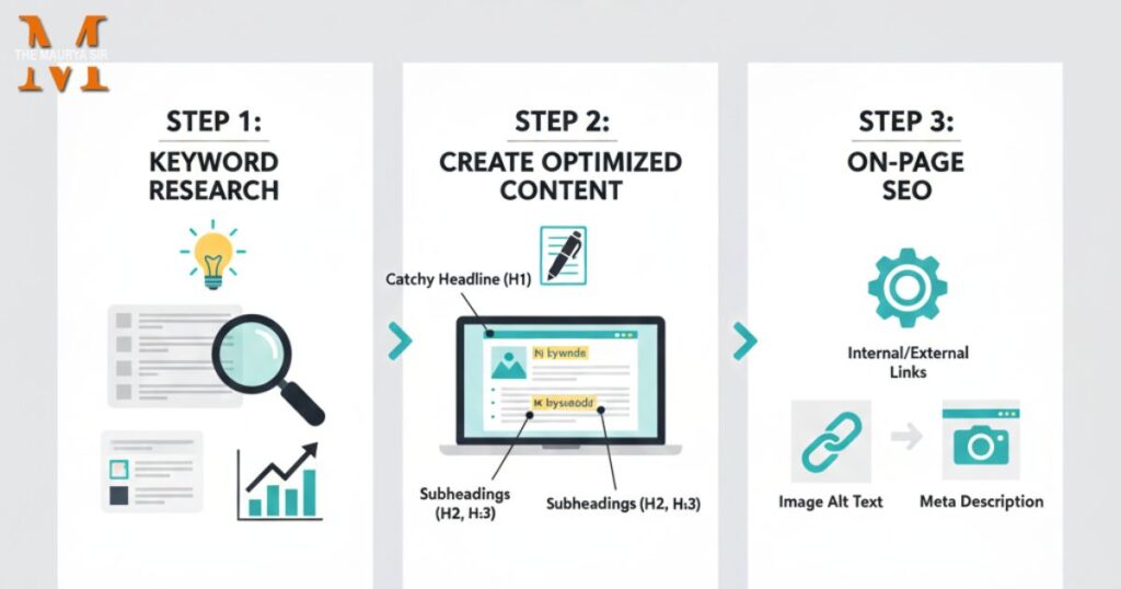 SEO content writing illustration for beginners