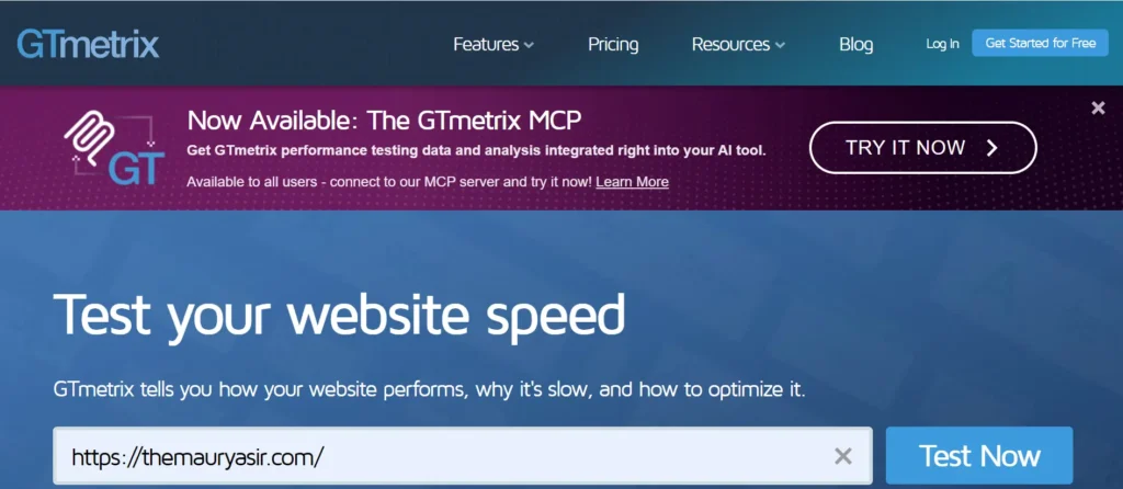 GTmetrix Speed Test Comparison