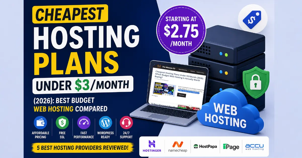 Cheapest Hosting Plans Under 3Month